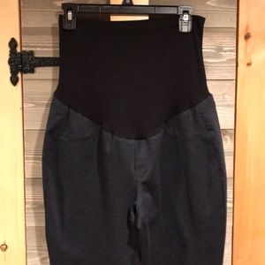 A Glow maternity dress pants. Blue. Size large